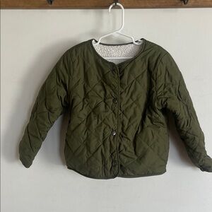 Old Navy Kids Reversible Quilted Puffer Jacket - Forest Green